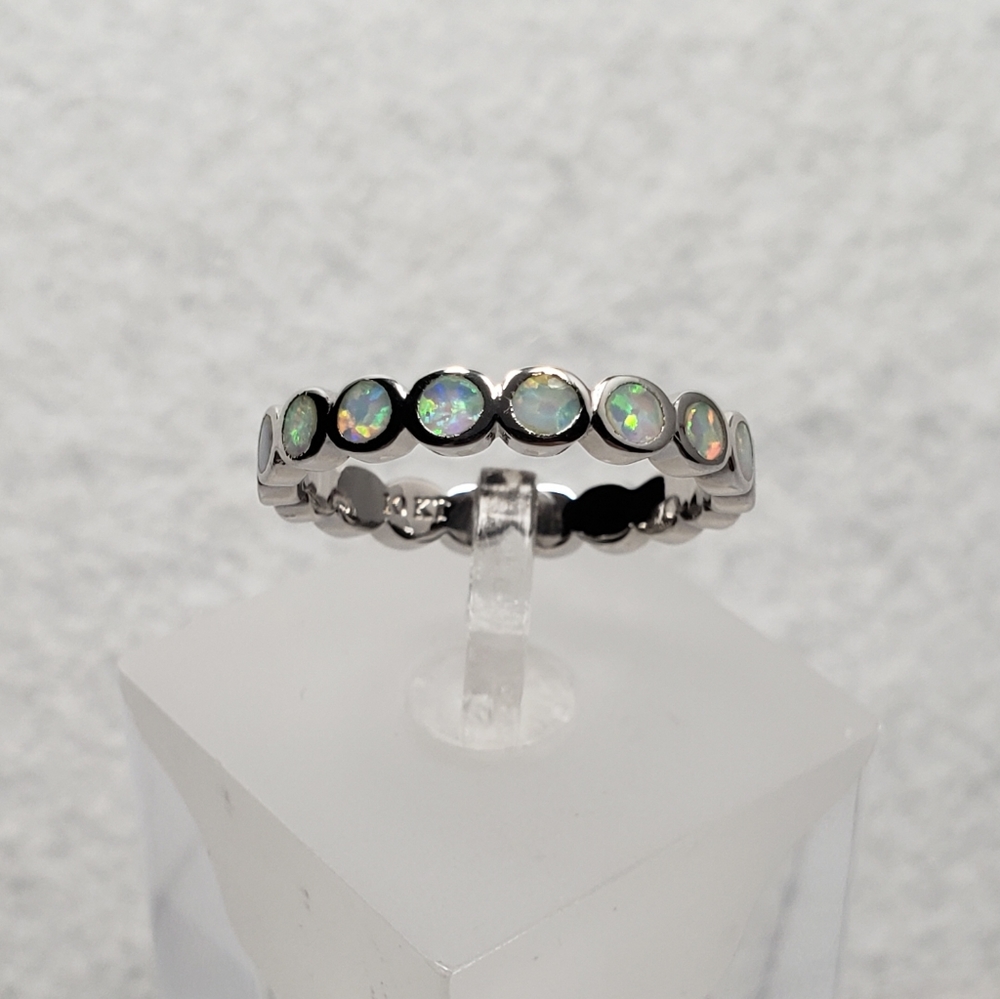 10k Opal Eternity Band